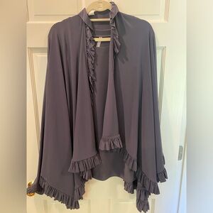 Set of Last Tango poly knit matching top and shawl.